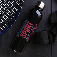 Бутылка для воды 700 мл "Sport" черная 3743639