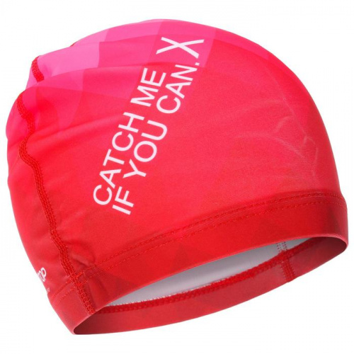 Шапочка для плавания Lyc Onlitop "Catch me.." красная 5089106