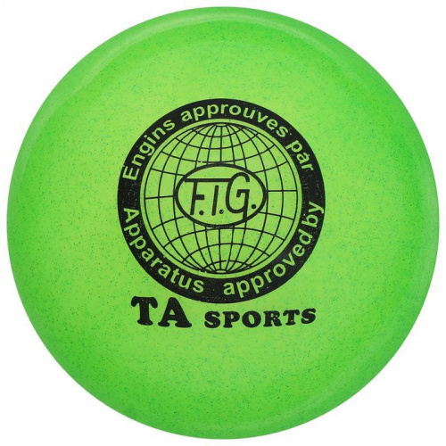 Мяч для художественной гимнастики 16,5 см салатовый TA Sports 885848 фото 2