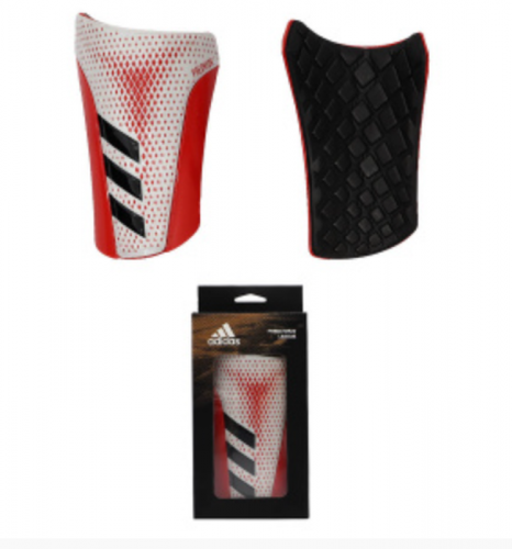 Щитки футбольные L Adidas Predator красно-белый 04287
