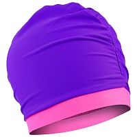 Шапочка для плавания Lycra двухцветная фиолетово-розовый 4930576