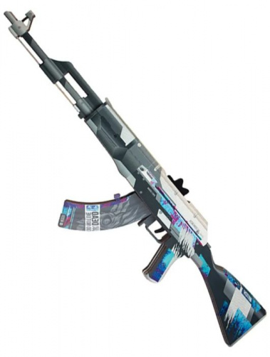 Макет автомата дерево АК-47 Necromancer Standoff 00283