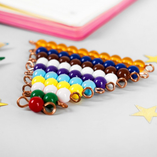 Головоломка Стержни из бусин (методика Монтессори) 4049461 фото 2