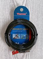 Замок вело 1800 х 6 мм кодовый 17098