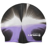 Шапочка для плавания силиконовая MC31 черно-бело-фиолетовая 203566 Шапочка для плавания силиконовая MC31 черно-бело-фиолетовая 203566