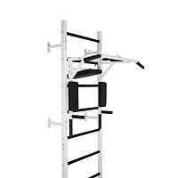 Турник-брусья-пресс навесной на шведскую стенку 3 в 1 ДТ (белый) 997576