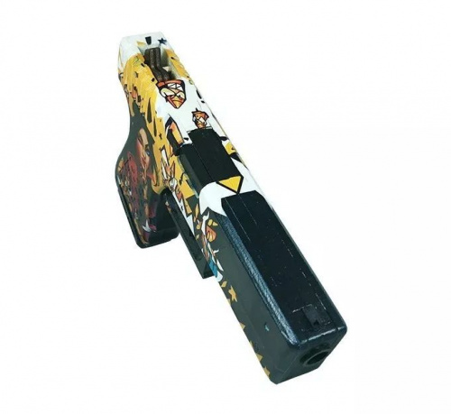 Макет Пистолета фанера Glock (Глок) Королева пуль Pulse queen CS GO 0143 998536 фото 2