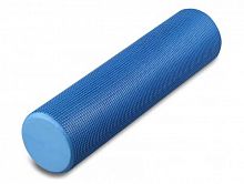 Ролик массажный для йоги 45*15 см синий (темно-синий) цельный EasyFit 02054