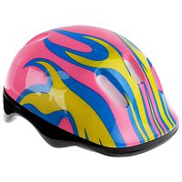 Шлем для роликов S (52-54) розово-желто-синий 134252