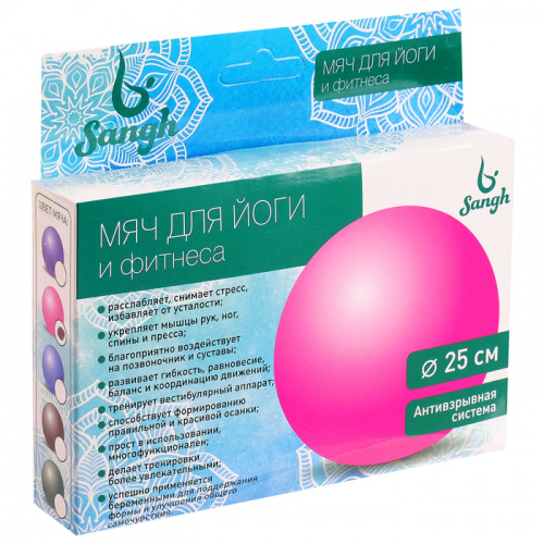 Мяч для калланетики 25 см розовый 2267525 фото 2