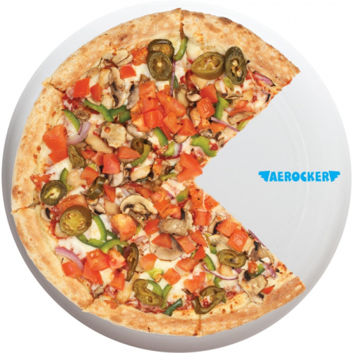 Диск Фрисби 25 см Aerocker Пицца белый 962059