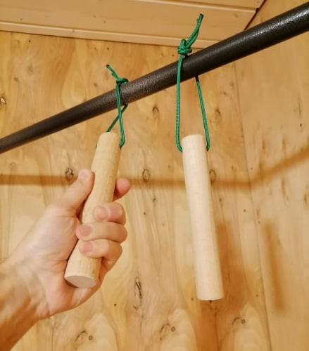 Рукоятки (колышки) для подтягиваний 30 мм 2 шт дерево (бук) 996749 фото 3