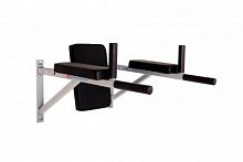 Брусья-пресс настеные с подлокотниками и спинкой серые ДТ 998391