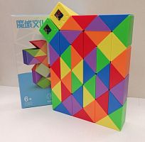 Кубик Рубика Змейка 48 звеньев микс QiYi blocks 998617