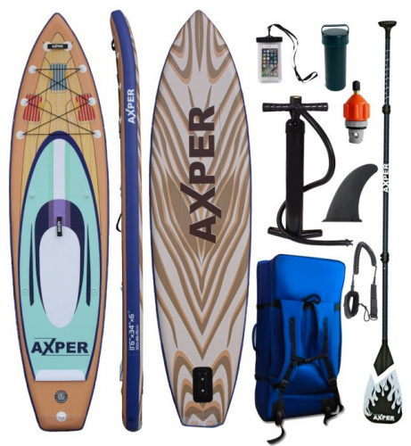 Доска SUP надувная AXPER Barracuda PRO 11.6 двухслойная 996363