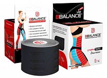 Тейп BBalance черный 5 м х 5 см перфор, хлопок, для тела BB Lymph Tape 998705
