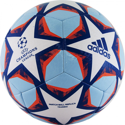 Мяч футбольный №5 Adidas Finale 20 Training белый-синий GI8597