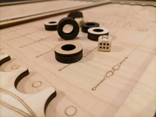 Нарды 50х25х2,8 см "Лазер" GreenL 995801 фото 4 Нарды 50х25х2,8 см "Лазер" GreenL 995801 фото 4