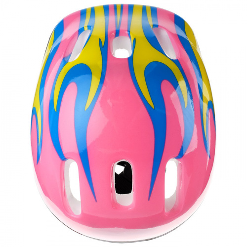 Шлем для роликов S (52-54) розово-желто-синий 134252 фото 3