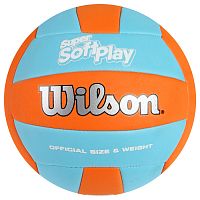 Мяч волейбольный Wilson голуб-оранж SUPER Soft Play (90119) 4194251