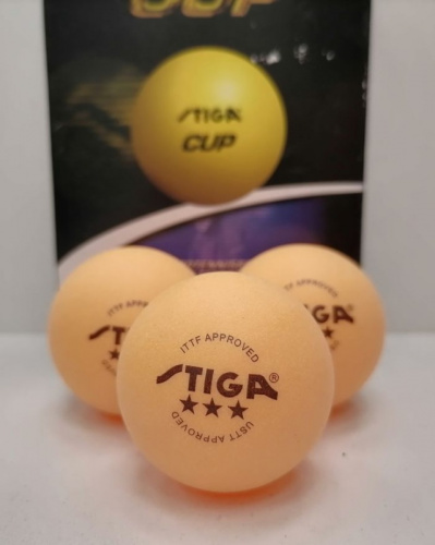 Мячик для пинг-понга Stiga Cup оранжевый 1 шт (6 шт/уп) 00975