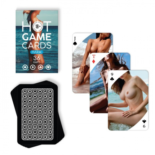 Карты 36 шт "Hot Game Cards. Пляж" 18+ 7354585 фото 3