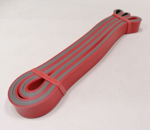 Эспандер-кольцо замкнутое 2,08м х 4,5мм х 2,1см красно-серый 27 кг "Растяжка" 995837