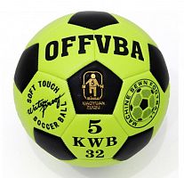 Мяч футбольный №5 OFFVBA черно-салатовый 03880