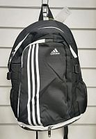 Рюкзак Adidas Performance черно-белый с белой молнией 04710