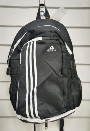 Рюкзак Adidas Performance черно-белый с белой молнией 04710