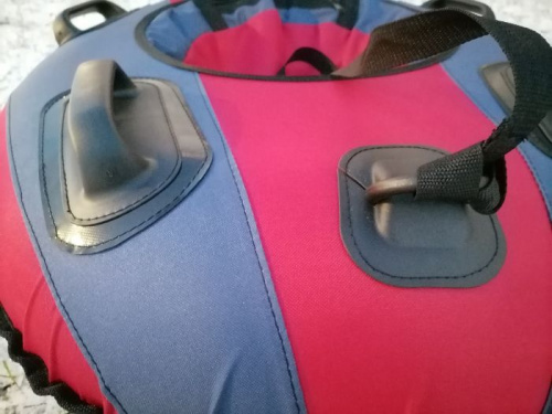 Ватрушка 95 см 95х80 см с 4 ручками Король Горок Ф4 красный-синий-красный SnowFox 996756 фото 3