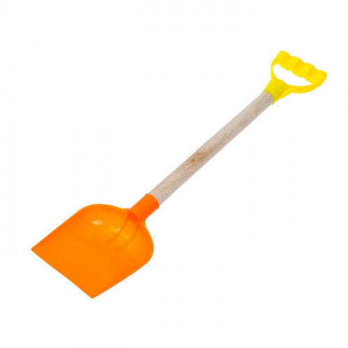 Лопата пластик 56 см с деревянной ручкой "Зимний бум-2" 749631