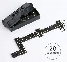 Домино пластик 2х4 см в пластик. кор. "Классическое" микс 3740728