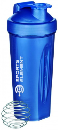 Шейкер 600 мл S01-600 синий Sports Element "Мурена" 01953