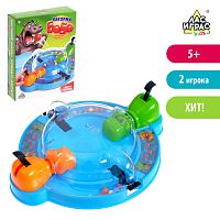 Игра настольная "Накорми Бобо" (бегемотики) 19х15 см 4359681