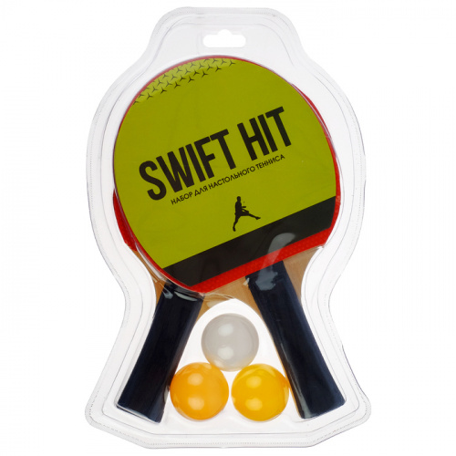 Набор для пинг-понга 2 ракетки + мячи Swift hit Green 848718 фото 2