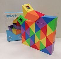 Кубик Рубика Змейка 36 звеньев микс QiYi blocks 998720