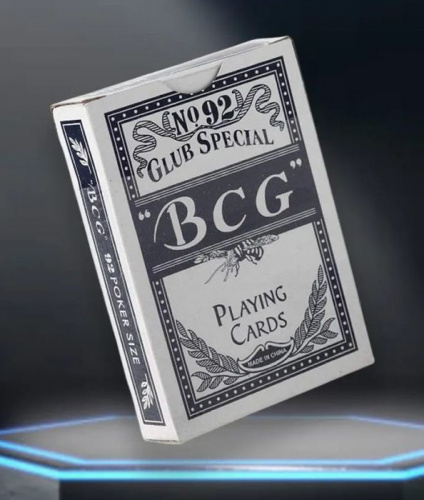 Карты 54 шт BCG №92 картон синие 1,8 см х 9 см х 6,5 см 995701 Карты 54 шт BCG №92 картон синие 1,8 см х 9 см х 6,5 см 995701