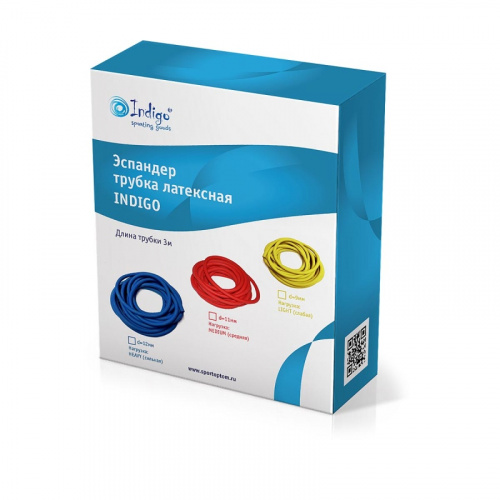Эспандер (труба латекс) 3 м, 11 мм SM-074 красный Medium 5-8 кг фото 4