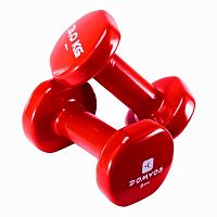 Гантель обливная 3 кг красный 4005 Domyos Физра