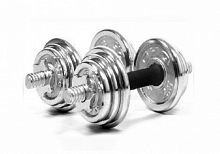 Набор гантелей 2 * 15 кг (хром) 02438