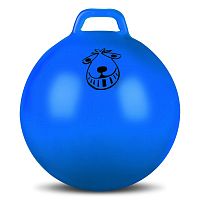 Мяч фитнес 65 см с ручкой голубой IN093 (IN005) 00395