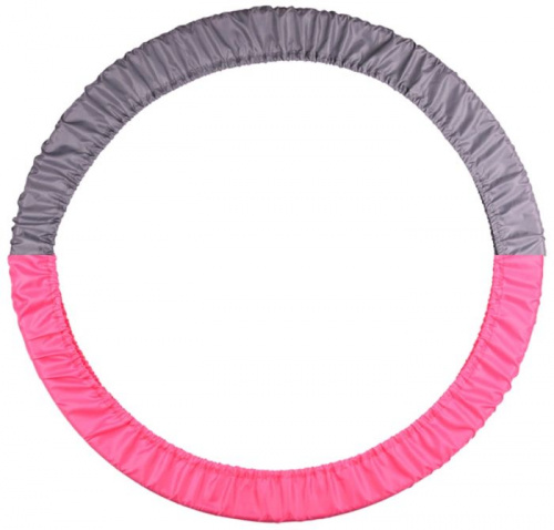 Чехол для обруча розовый-серый SM-084 03222