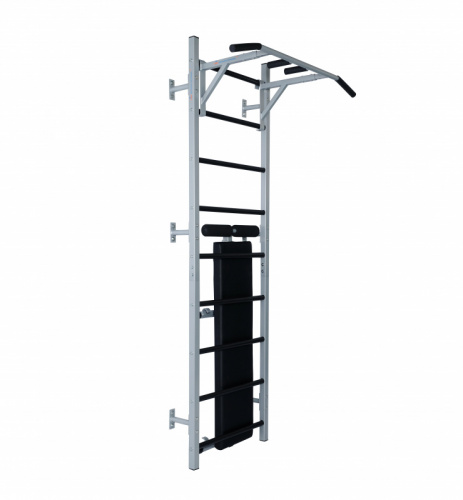 Шведская стенка ДТ (выс-2,3м, шир-0,65м) серая + Турник 3 в 1 + Навес+брусья + Скамья 997674 фото 6