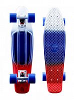 Скейтборд 22х6" Пениборд Fish красный/белый/синий