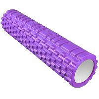 Ролик массажный для йоги 60*15 см фиолетовый 01565
