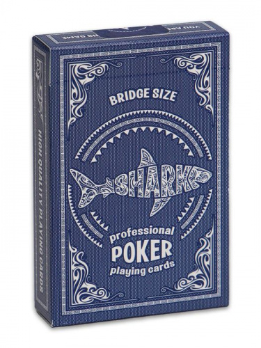 Карты 54 шт Shark синие ИН-2503