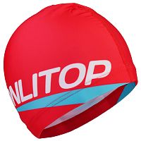 Шапочка для плавания Lycra Onlitop красная 3589398