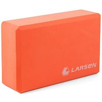 Кирпич для йоги оранжевый Larsen YB-02 371131