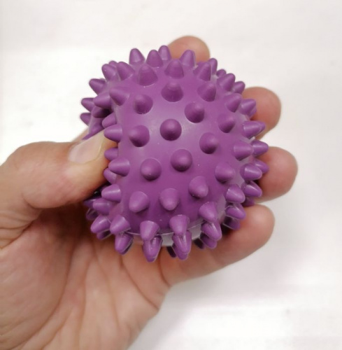 Мяч массажный 07 см мягкий "Ёжик" Silapro фиолетовый 995921 Мяч массажный 07 см мягкий "Ёжик" Silapro фиолетовый 995921